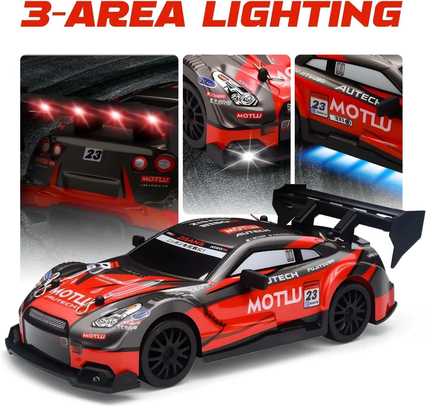 Drift RC Car (1:24) | Nissan GTR Red edition