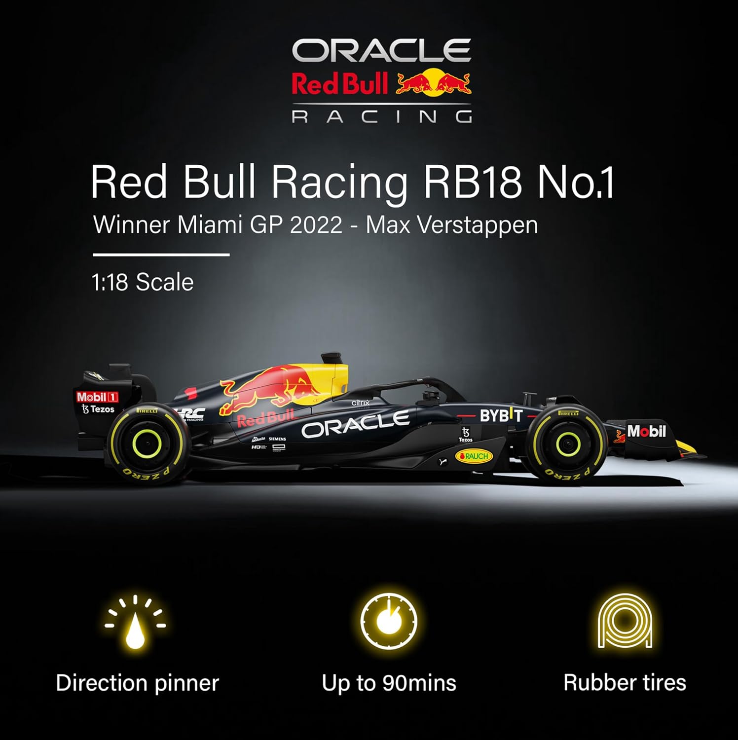 Rastar R/C - Oracle Redbull RB18 (Scale 1:18)