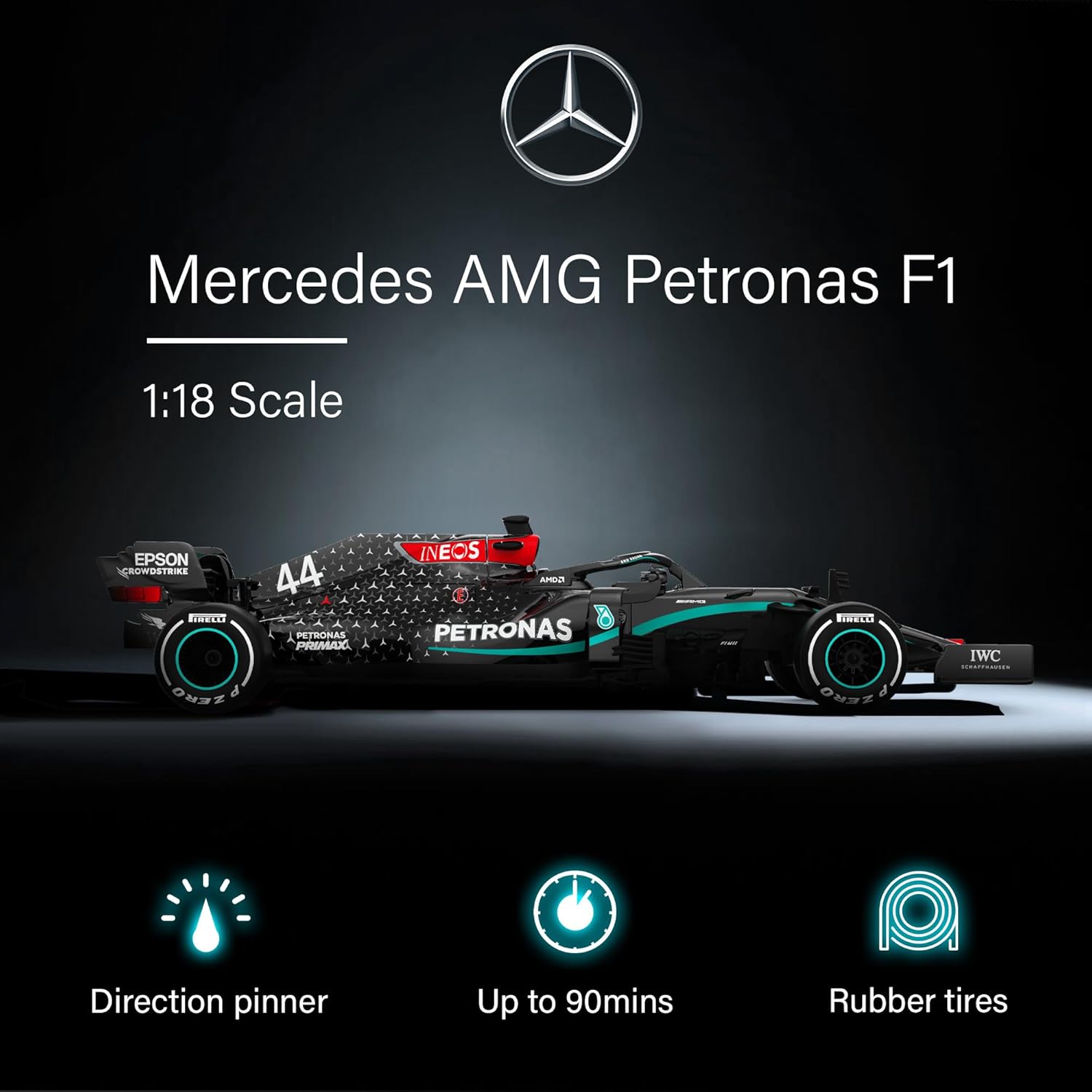 Rastar R/C - Mercedes F1-W11 Petronas (Scale 1:18)