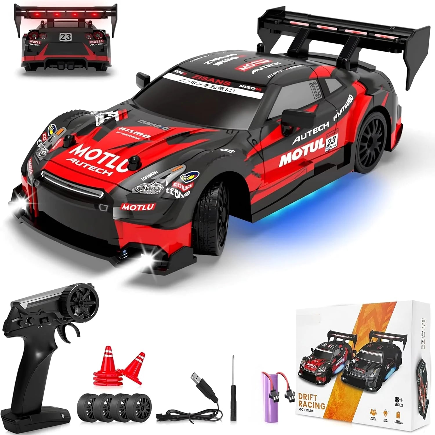 Drift RC Car (1:24) | Nissan GTR Black edition