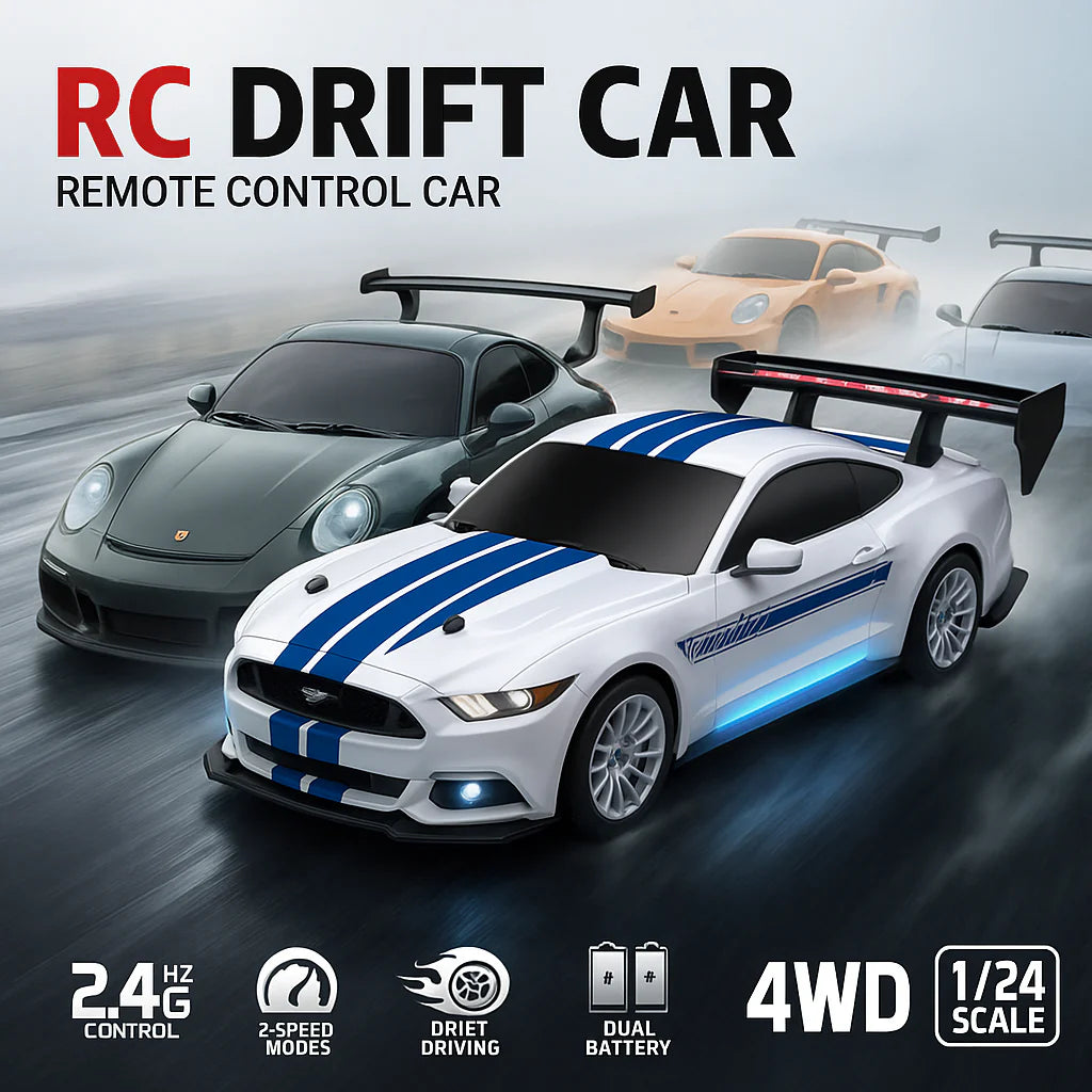 Drift RC Car (1:24) | Muscle White edition