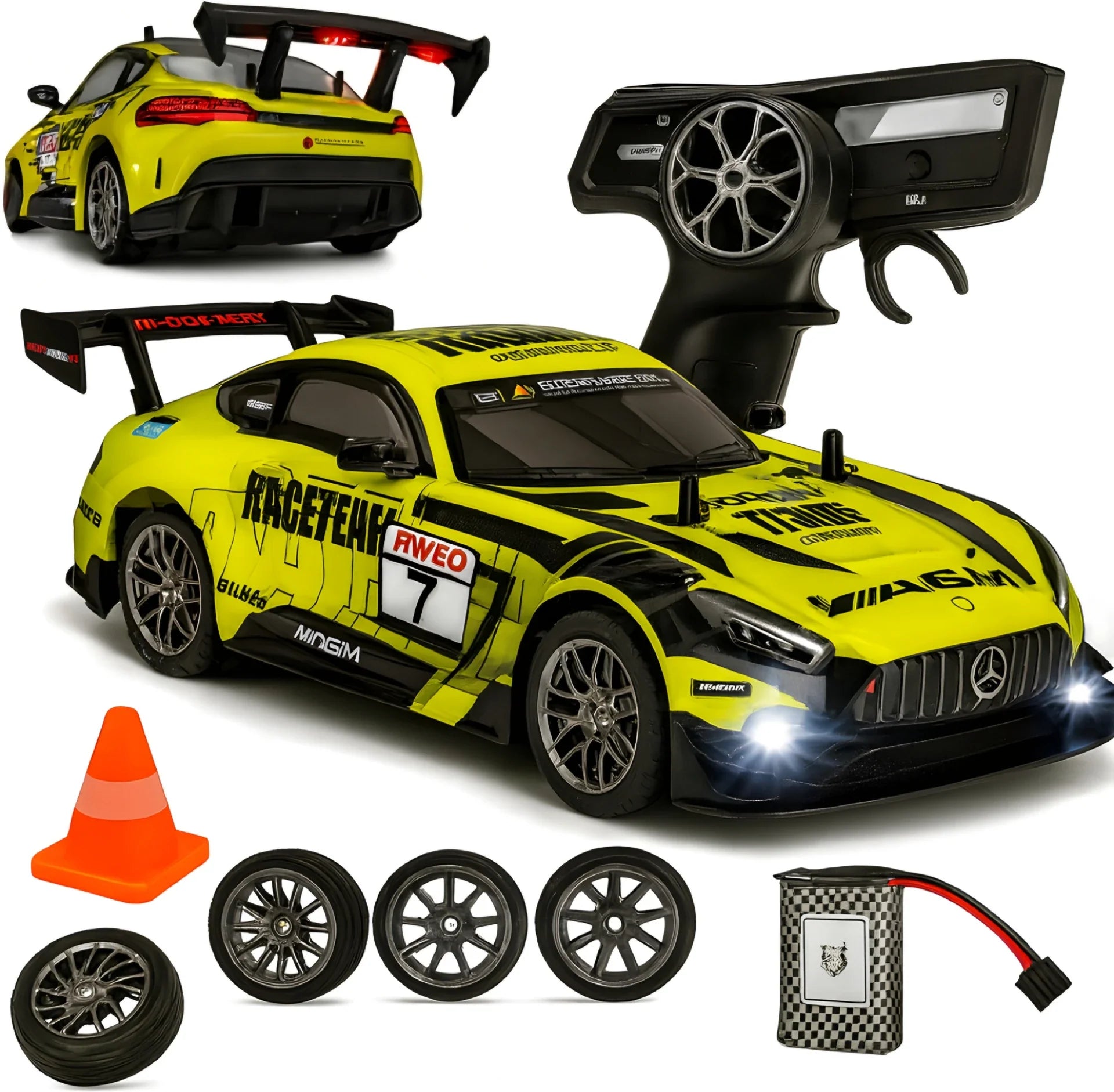 High-Speed Drift R/C Car - NISSAN GT-R – 25 km/h, 4X4 (Scale 1:16)