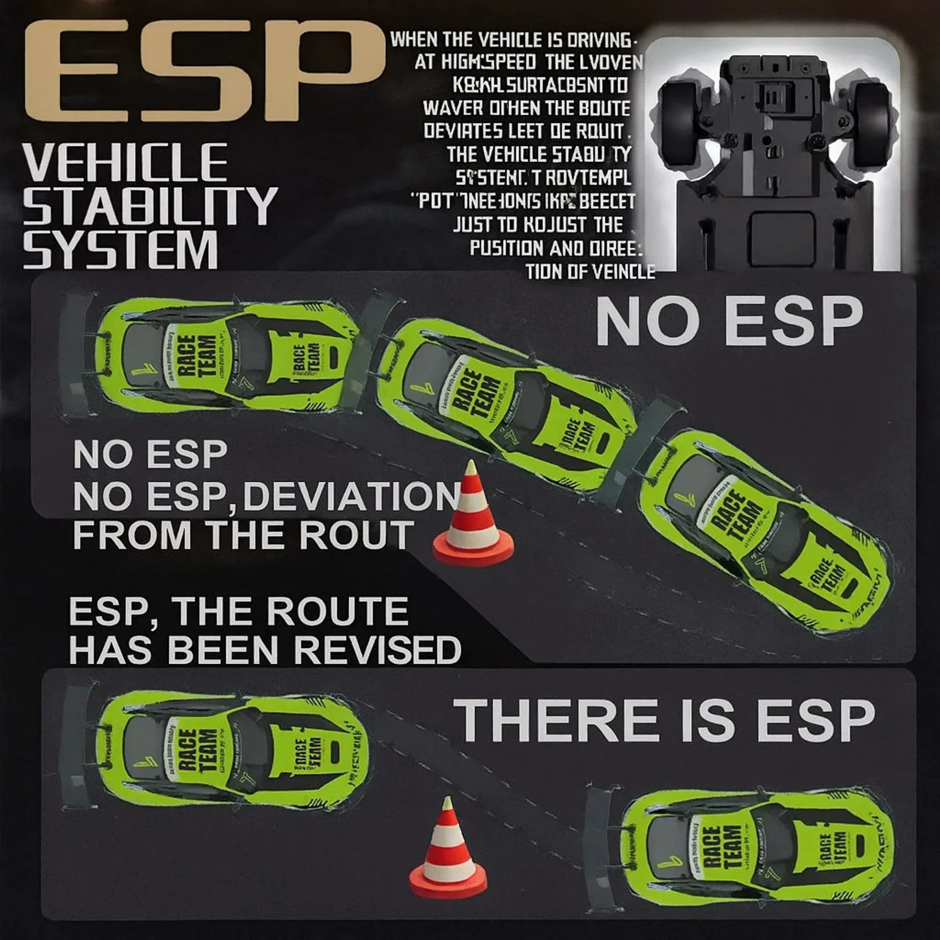 High-Speed Drift R/C Car - Mercedes AMG GT – 25 km/h, 4X4 (Scale 1:16)