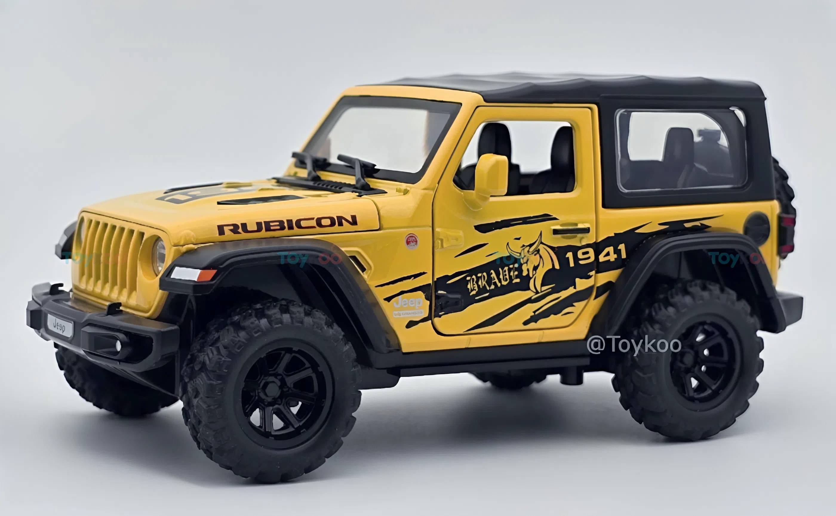 Minimotiv Jeep Wrangler Rubicon white 1:32 diecast Scale Model car