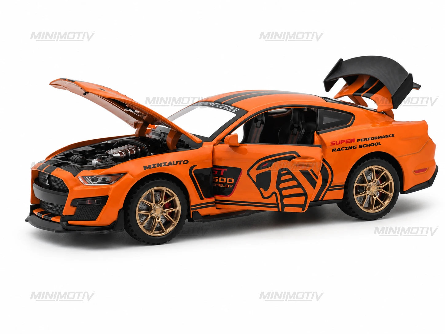 Ford Mustang Shelby GT500 1:32 Metal Diecast Car (16x7 cm)
