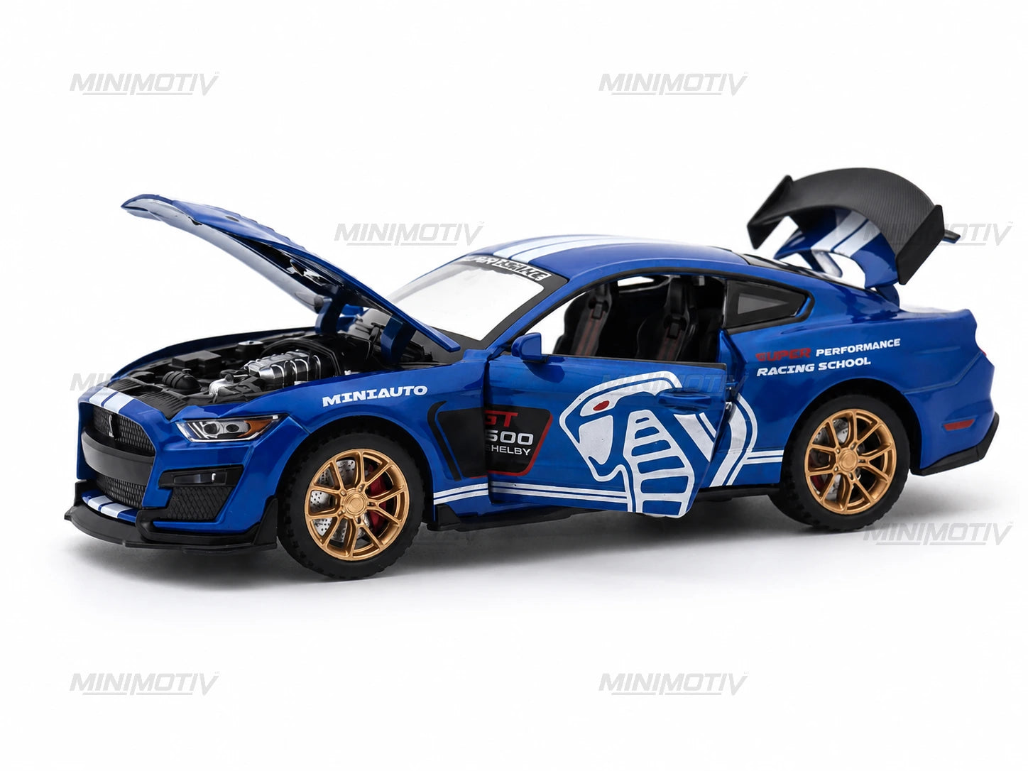 Ford Mustang Shelby GT500 1:32 Metal Diecast Car (16x7 cm)