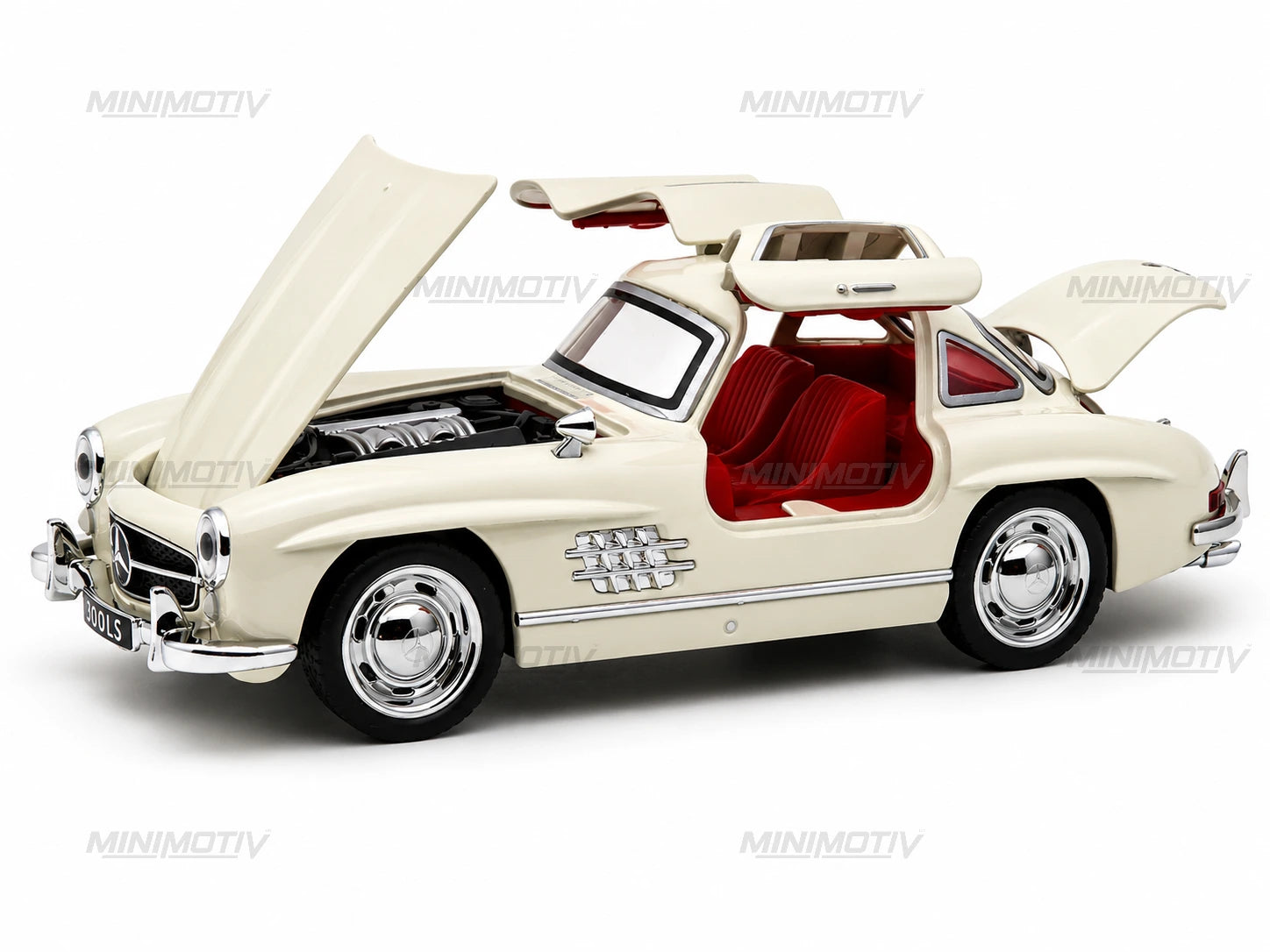 1954 Mercedes-Benz 300SL W198 1:32 Metal Car (15x6 cm)