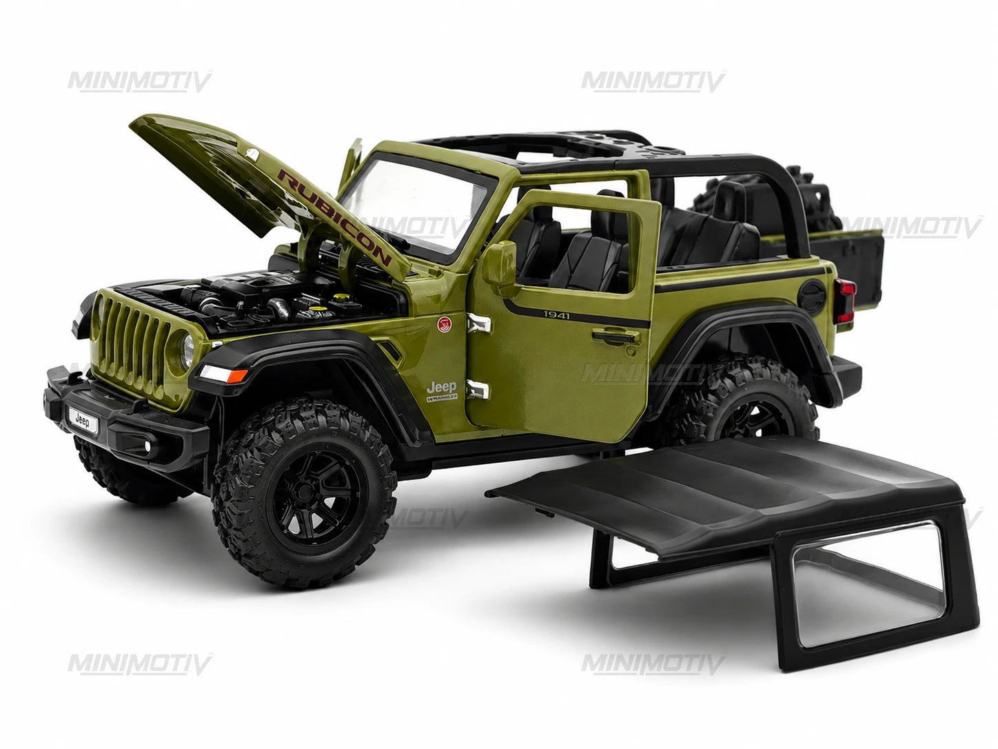 Jeep Wrangler Rubicon 1:32 Metal Diecast Car (15.5x7.5 cm)