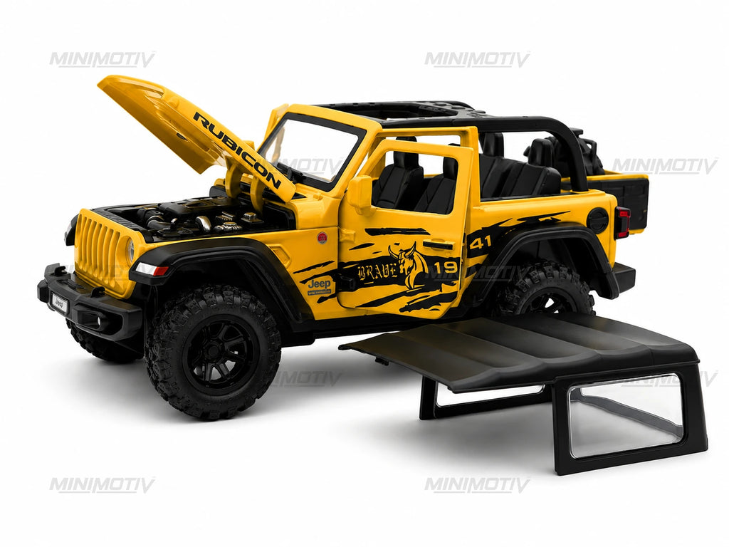 Jeep Wrangler Rubicon 1:32 Metal Diecast Car (15.5x7.5 cm)