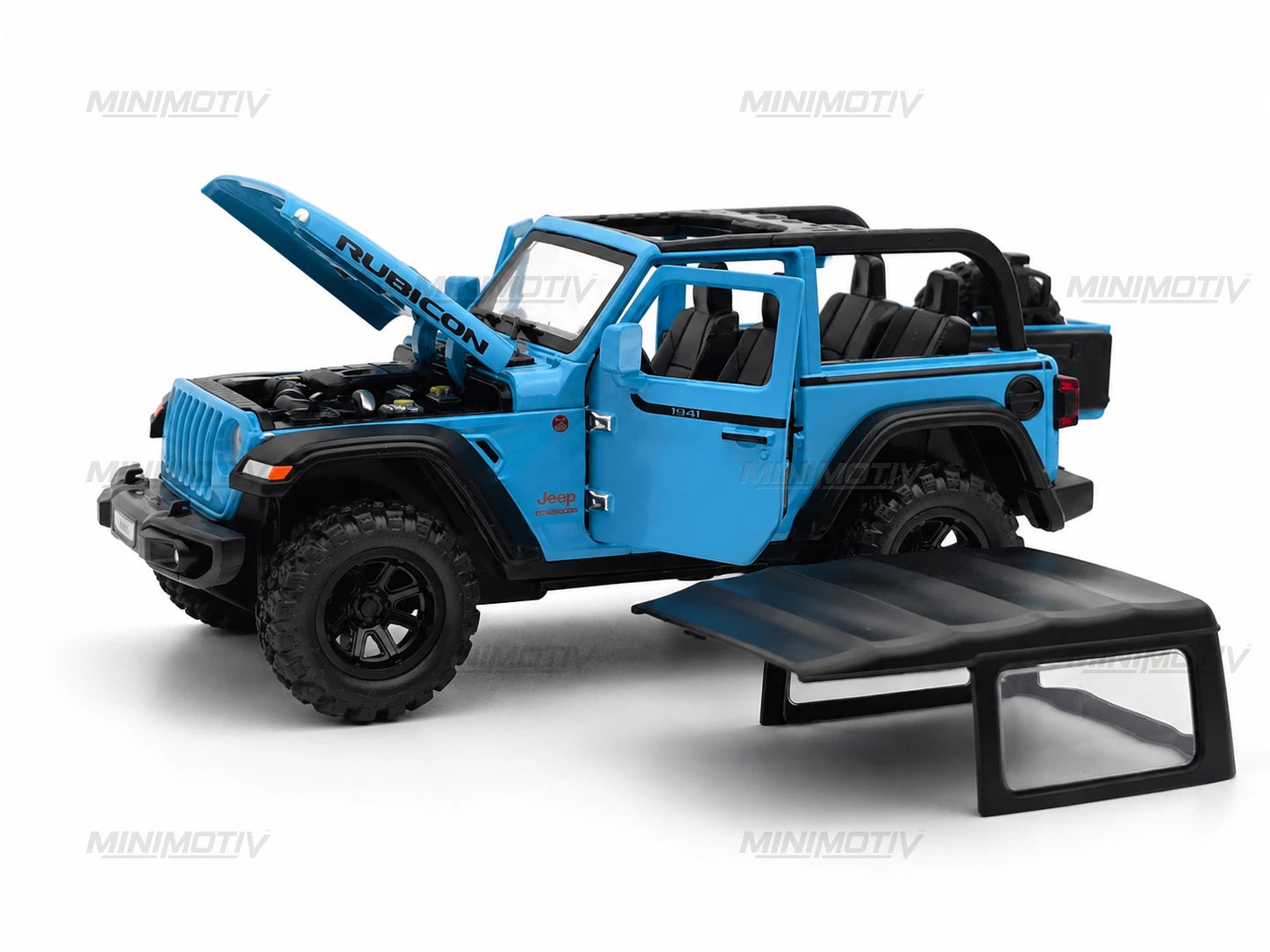 Jeep Wrangler Rubicon 1:32 Metal Diecast Car (15.5x7.5 cm)