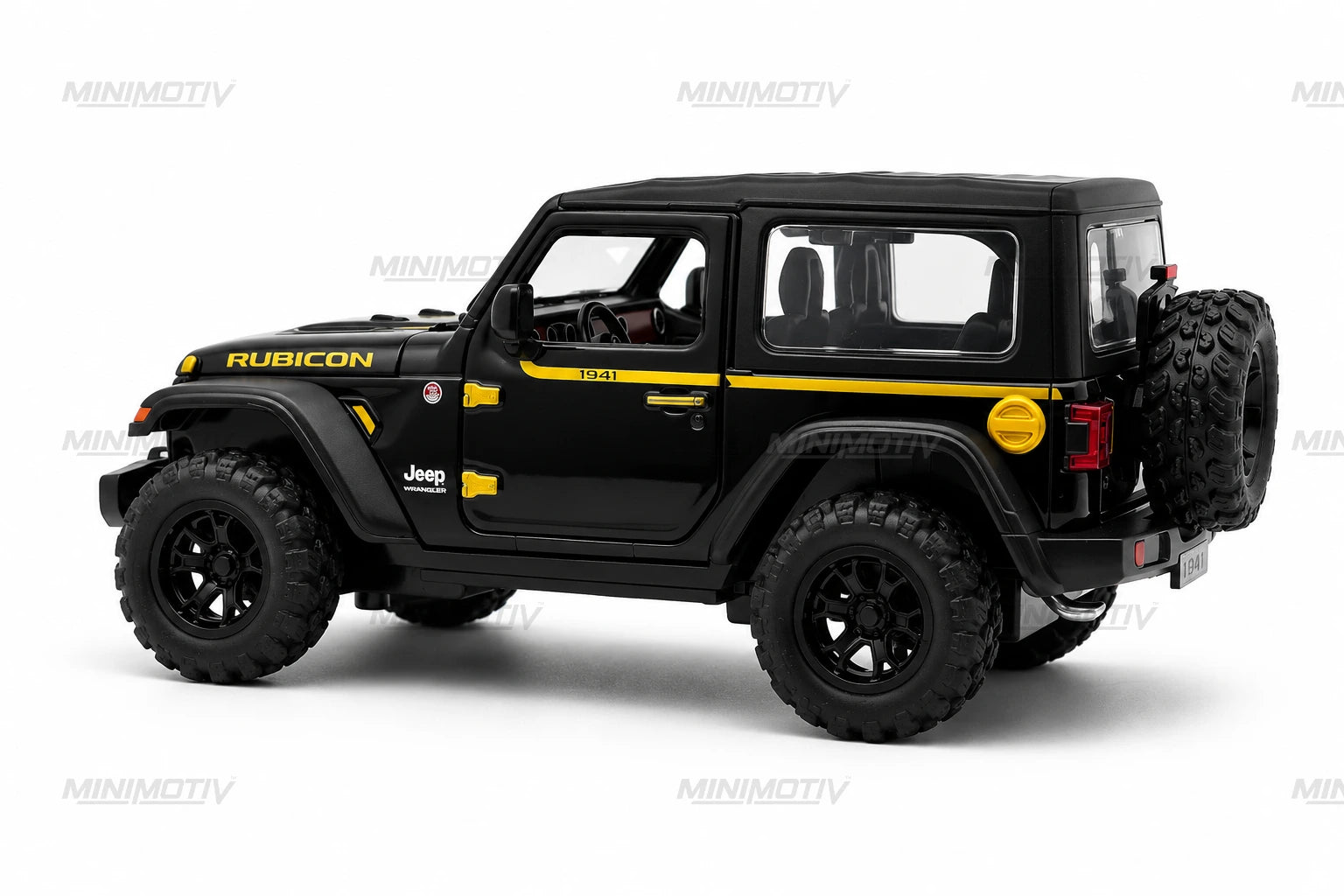 Jeep Wrangler Rubicon 1:32 Metal Diecast Car (15.5x7.5 cm)