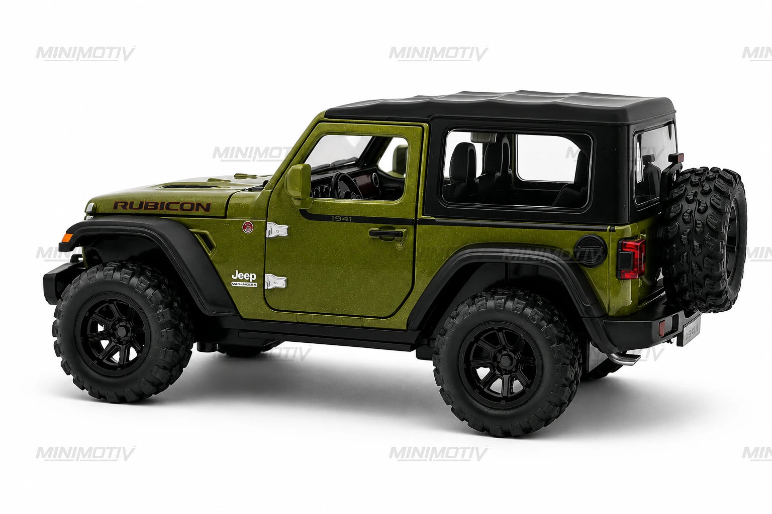 Jeep Wrangler Rubicon 1:32 Metal Diecast Car (15.5x7.5 cm)