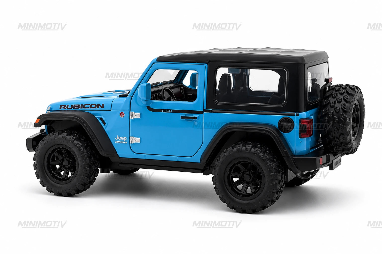 Jeep Wrangler Rubicon 1:32 Metal Diecast Car (15.5x7.5 cm)