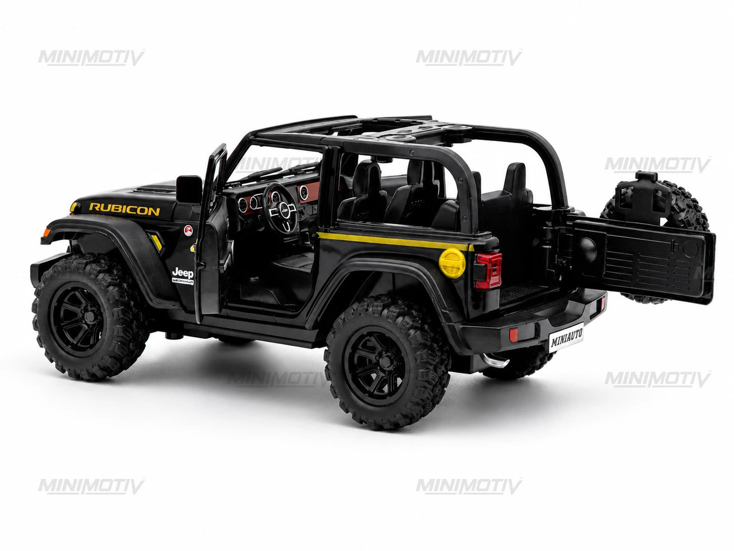 Jeep Wrangler Rubicon 1:32 Metal Diecast Car (15.5x7.5 cm)