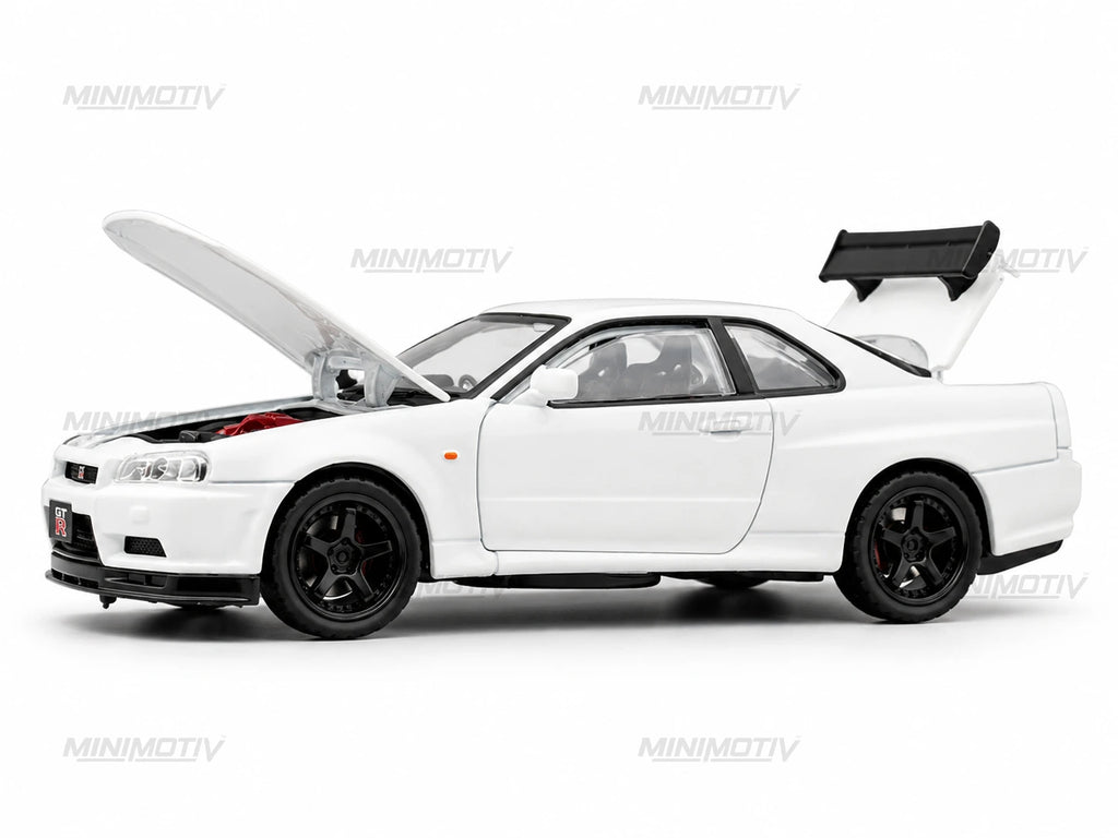Nissan Skyline GTR R34 1:32 Metal Diecast Car (14.3x6.3 cm)