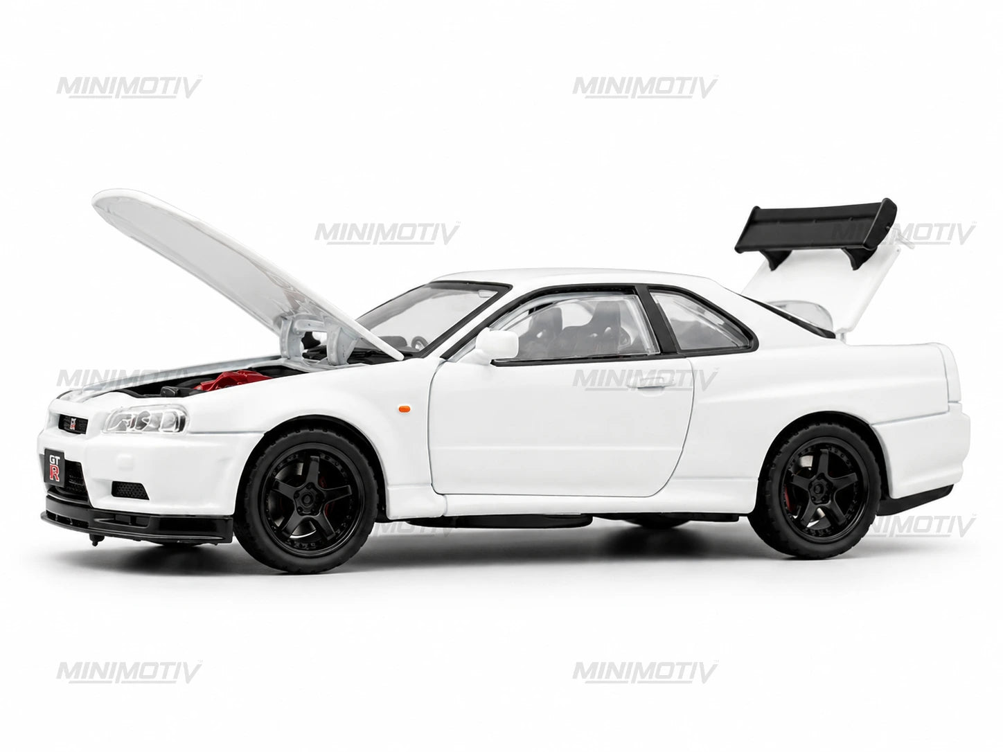 Nissan Skyline GTR R34 1:32 Metal Diecast Car (14.3x6.3 cm)