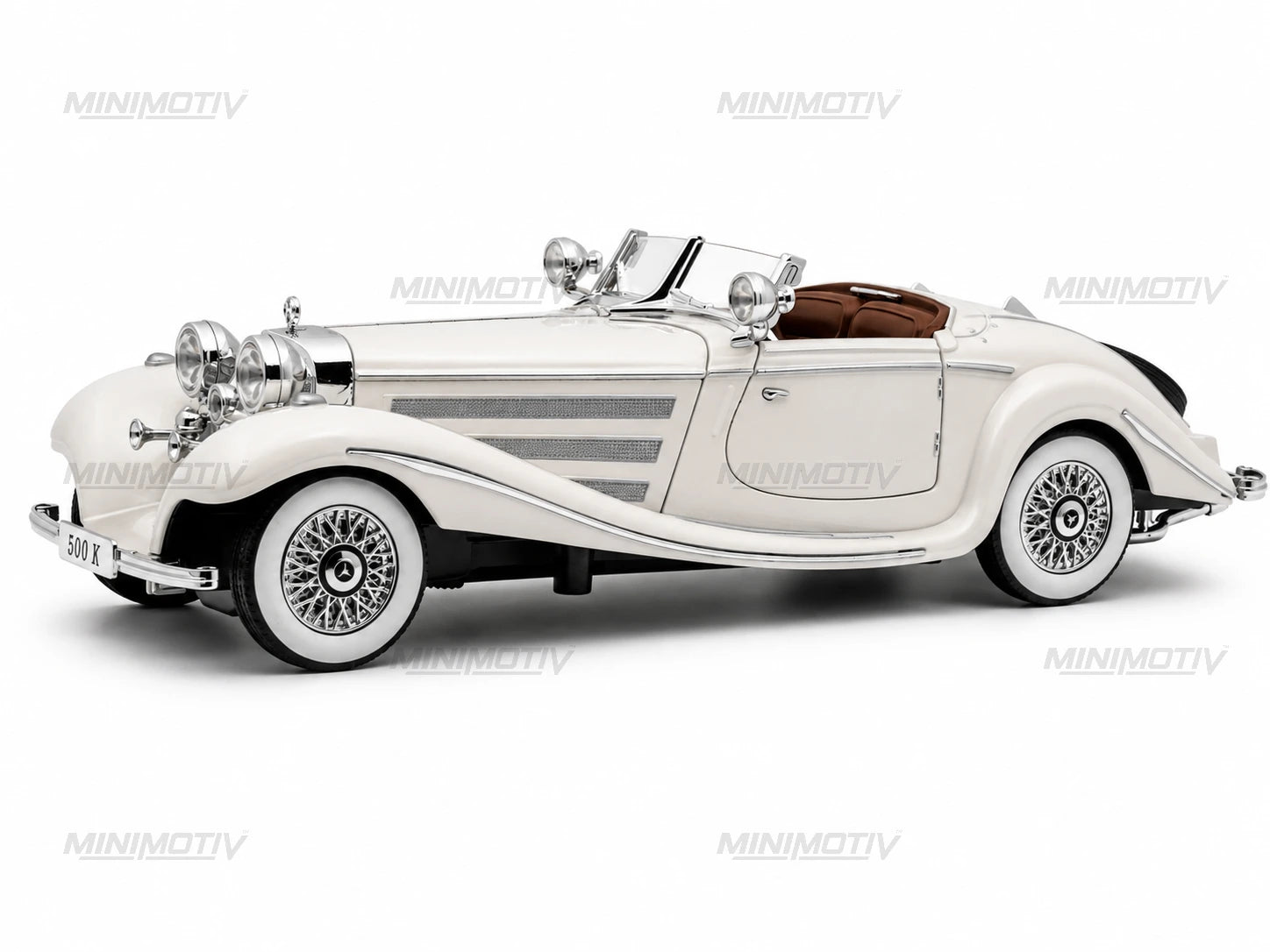 1936 Mercedes-Benz 500K 1:24 Metal Car (22x8 cm) - Big SIze