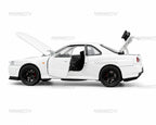 Nissan Skyline GTR R34 1:32 Metal Diecast Car (14.3x6.3 cm)