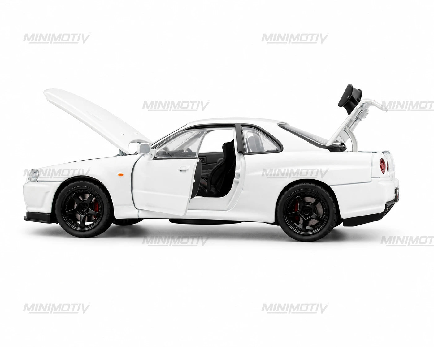 Nissan Skyline GTR R34 1:32 Metal Diecast Car (14.3x6.3 cm)