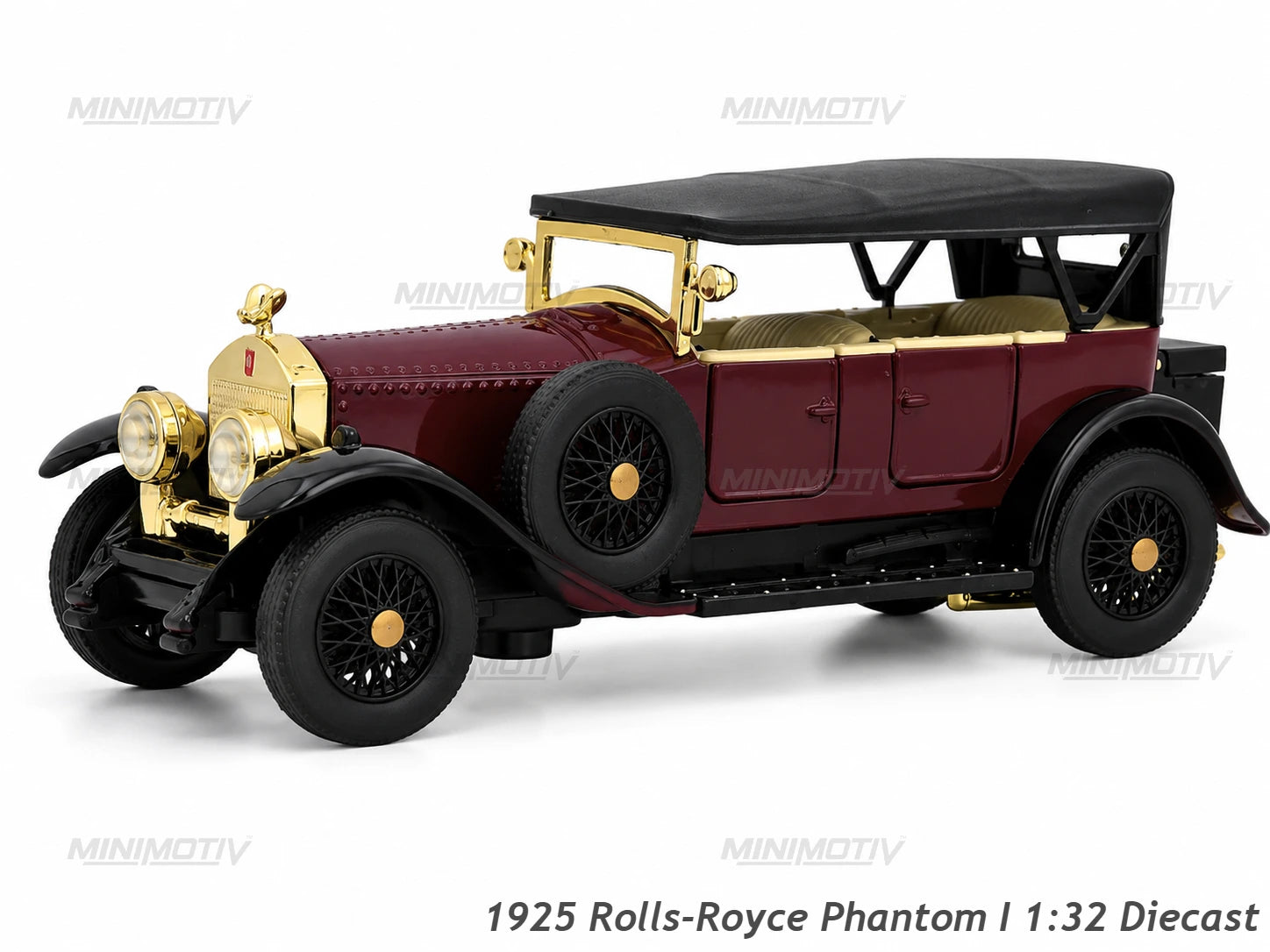 1925 Rolls-Royce Phantom I 1:32 Metal Vintage Car (16x5.7 cm)