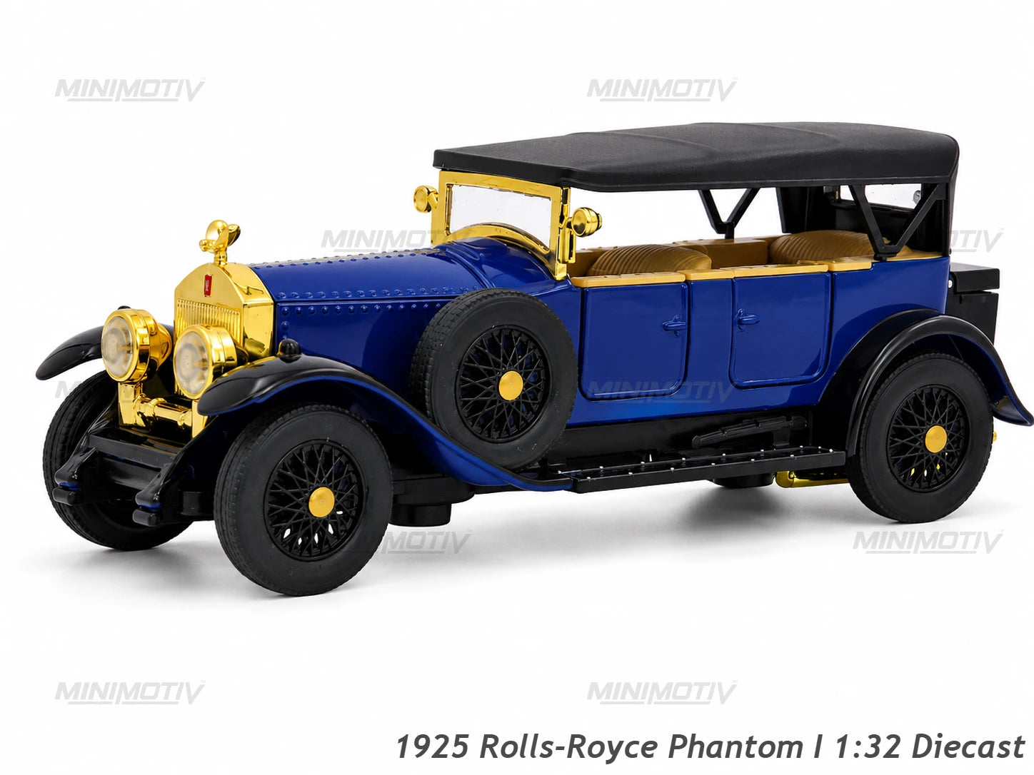 1925 Rolls-Royce Phantom I 1:32 Metal Vintage Car (16x5.7 cm)