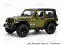 Jeep Wrangler Rubicon 1:32 Metal Diecast Car (15.5x7.5 cm)