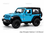 Jeep Wrangler Rubicon 1:32 Metal Diecast Car (15.5x7.5 cm)
