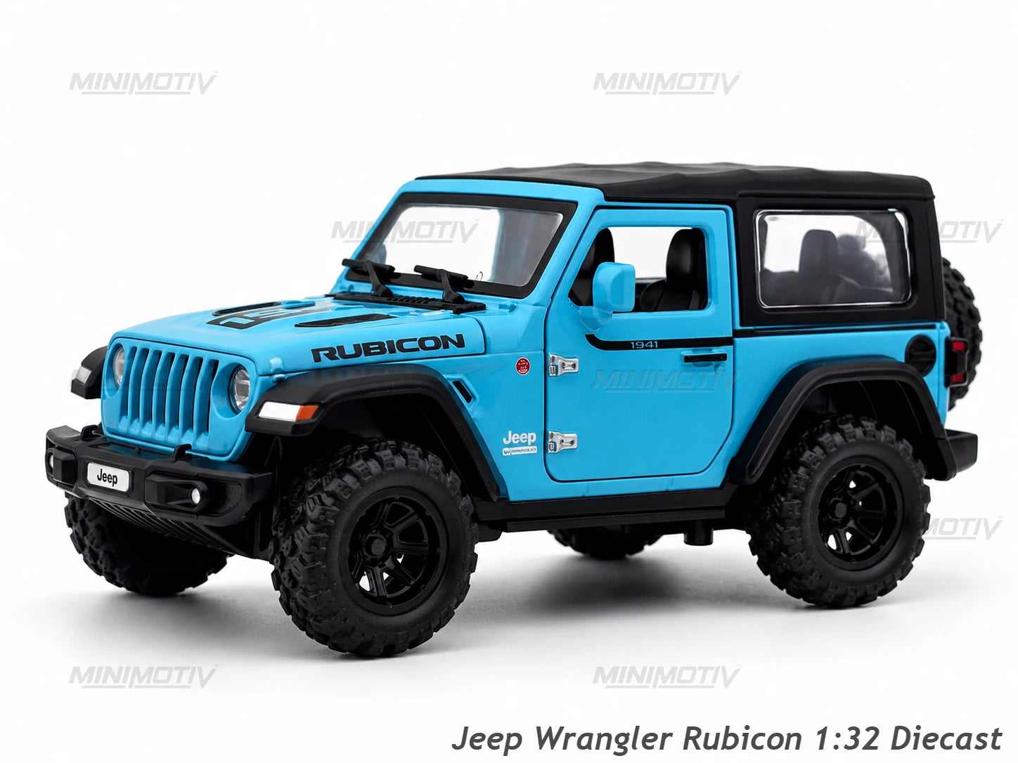 Jeep Wrangler Rubicon 1:32 Metal Diecast Car (15.5x7.5 cm)