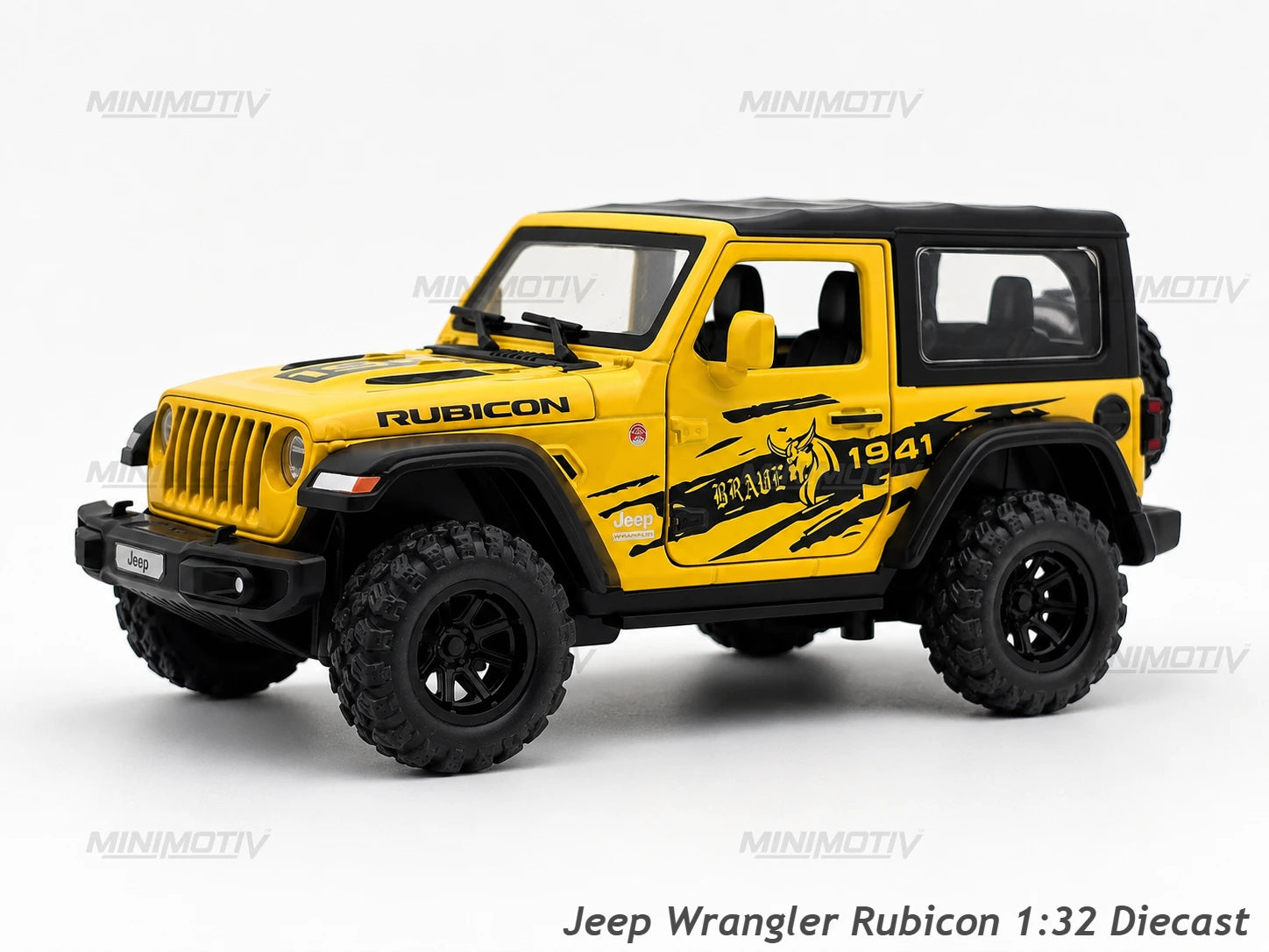 Jeep Wrangler Rubicon 1:32 Metal Diecast Car (15.5x7.5 cm)