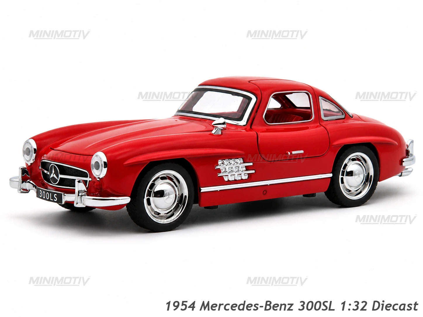 1954 Mercedes-Benz 300SL W198 1:32 Metal Car (15x6 cm)