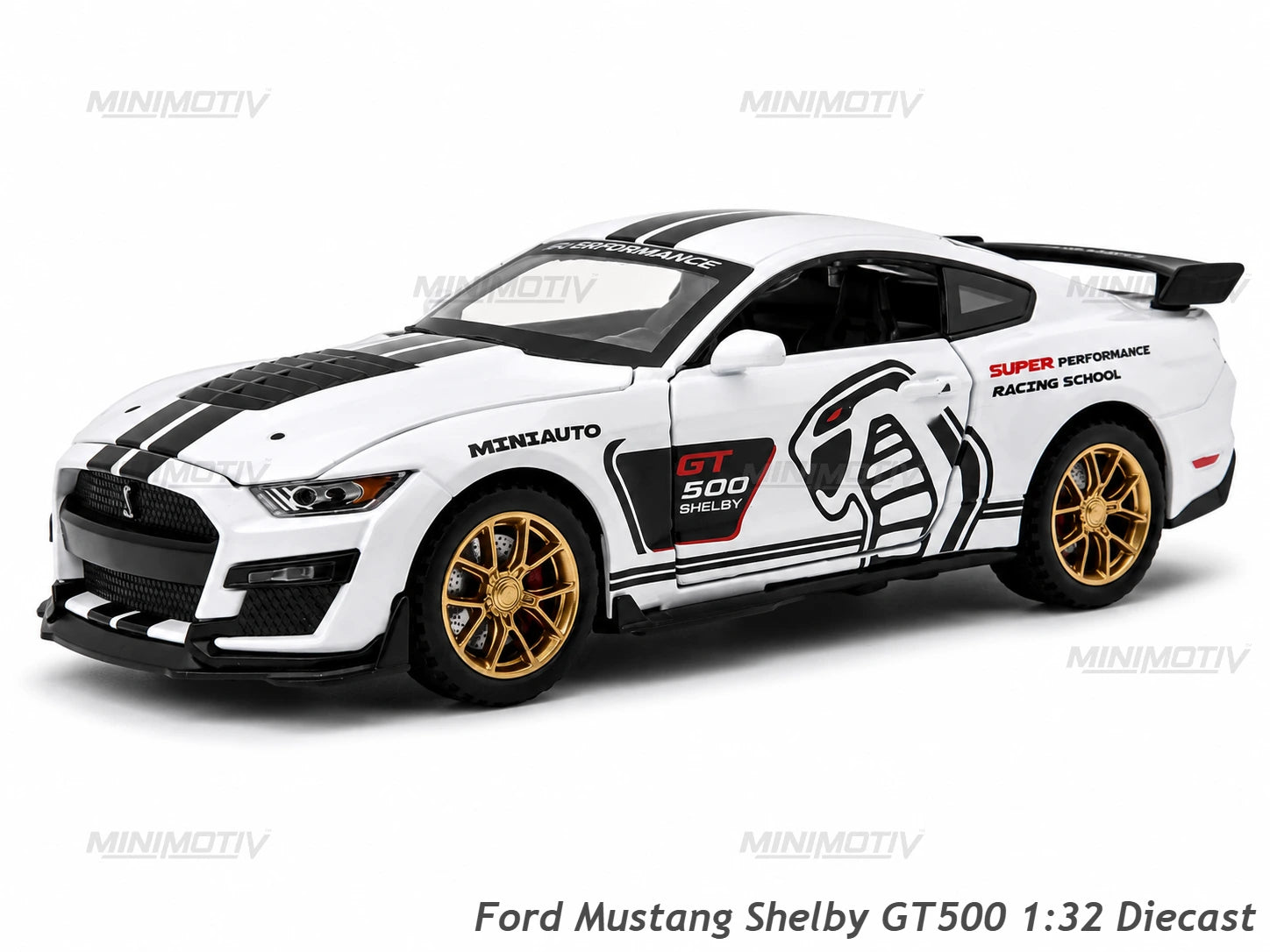 Ford Mustang Shelby GT500 1:32 Metal Diecast Car (16x7 cm)