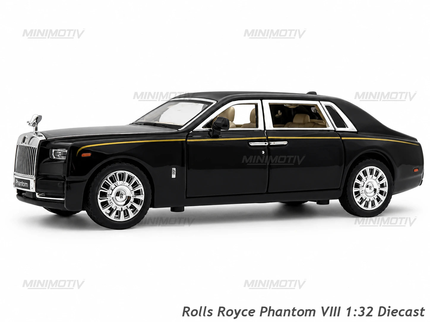 Rolls Royce Phantom VIII 1:32 Metal Diecast Car (17x5.5 cm)