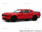 Dodge Challenger SRT 1:32 Metal Diecast Car (15.8x6.8 cm)