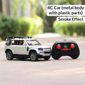 Remote Control Metal Diecast Defender Car with Smoke Effect | Openable Doors & Light | 1:22 Scale